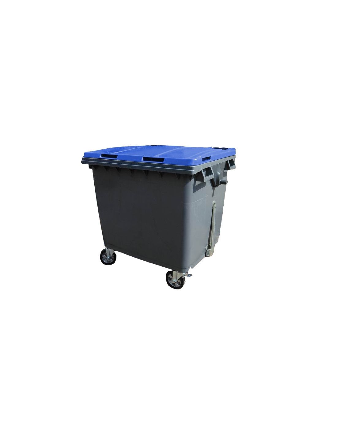 Chariot à déchet - Collvert - Bac 1000L - norme EN840 - PEHD injecté - 1265 x 1070 x 1295 mm - 251011GABL_0