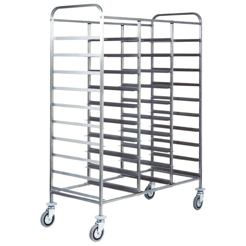 Chariot pour plaques GN, 30x GN 1/1, h 120 mm 1170x620x1750 mm - VIRTUS - 0615402510035_0
