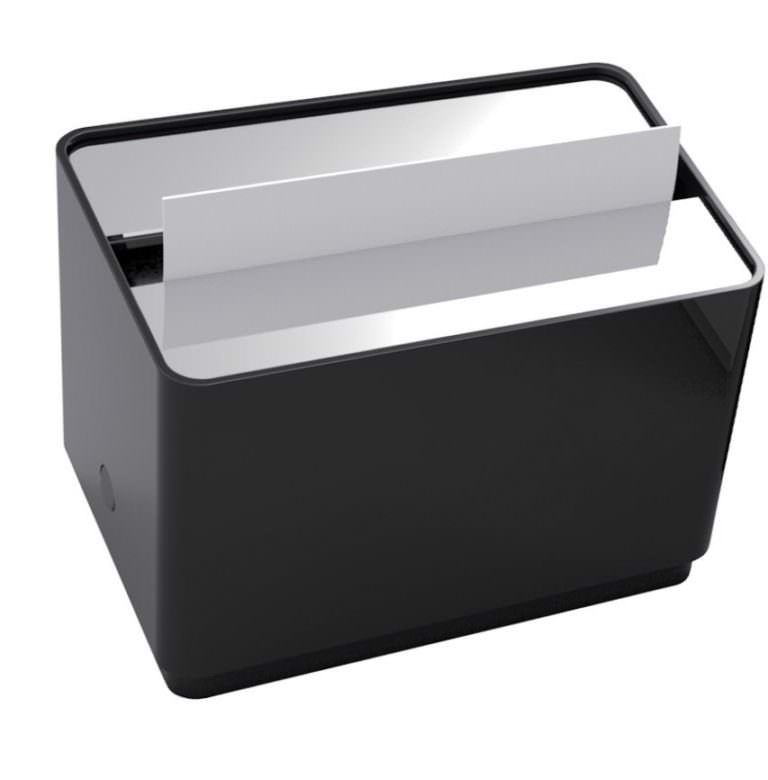 D1012 - Distributeur de serviettes bistrot M noir - Qualque - 19,3×12,4×14, design minimaliste et robuste en ABS de haute qualité_0