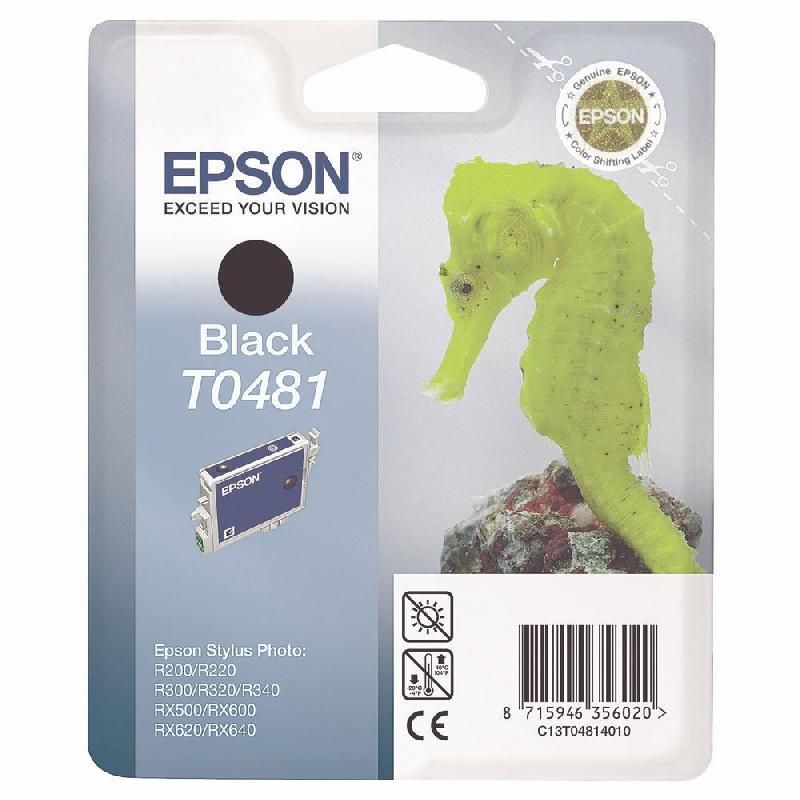 EPSON CARTOUCHE D'ENCRE HIPPOCAMPE T0481 (C13T04814010) - COULEUR: NOIR