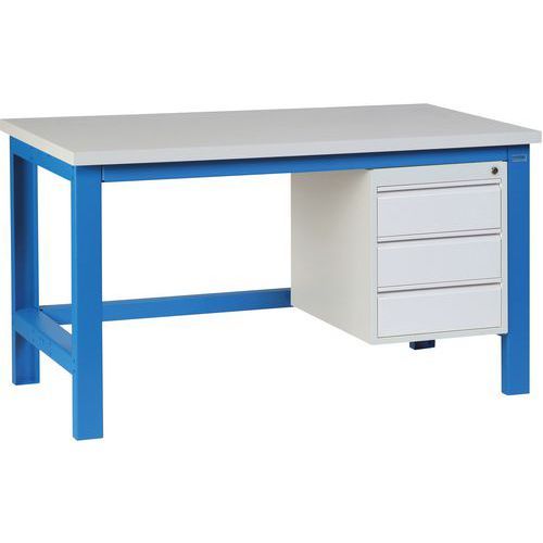 ETAB. COMPL. MÉLAMINÉ GRIS SI40+3T 2000X750 PIEDS C.5015 - SOFAME