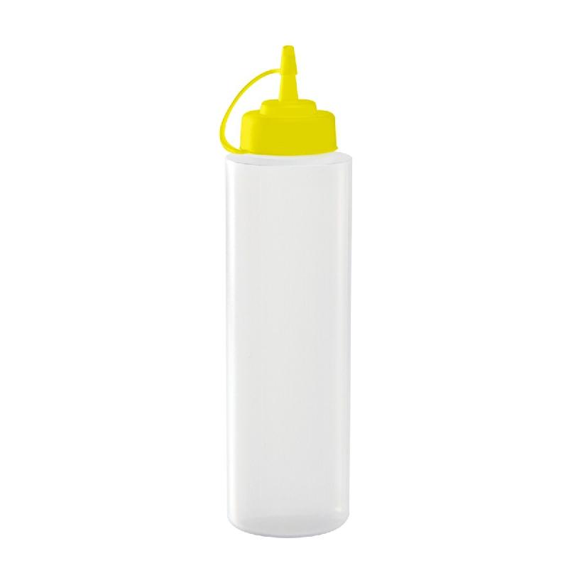 GILAC Biberon à sauce col large – bouchon couleurs HACCP – 0.25 L et 0.75 L - .75 L - Jaune G027512 - jaune 3573678704084_0