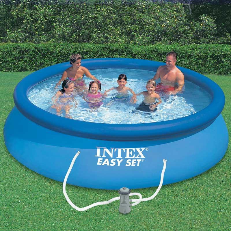 Piscine Hors Sol Autoportante Easy 244x76cm Bleu Paris Prix Jeux D