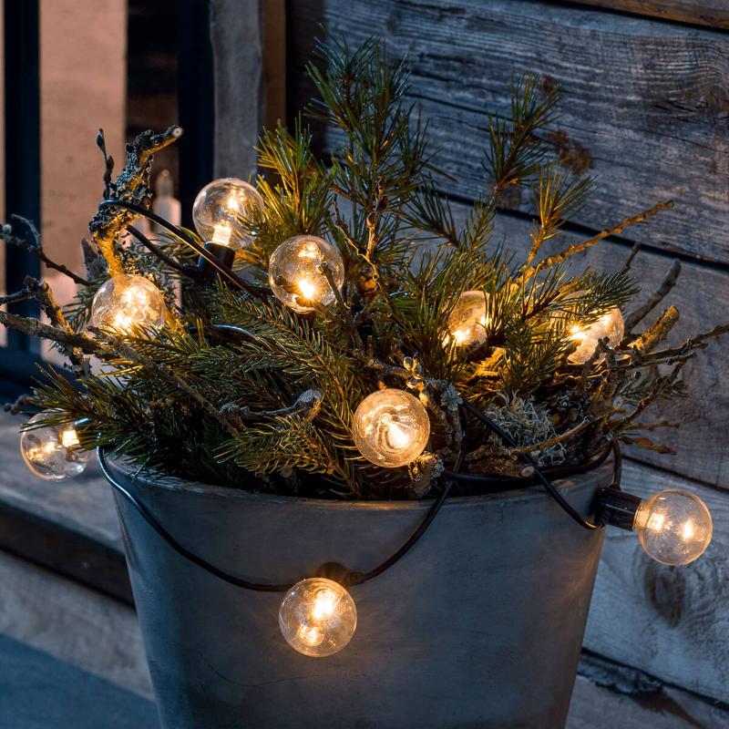 KONSTSMIDE CHRISTMAS GUIRLANDE LED FILAMENT AMBRE 10 LAMPES