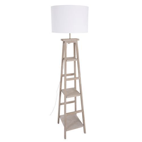 LAMPADAIRE BOOKY ÉTAGÈRE EN BOIS PATINÉ - COREP