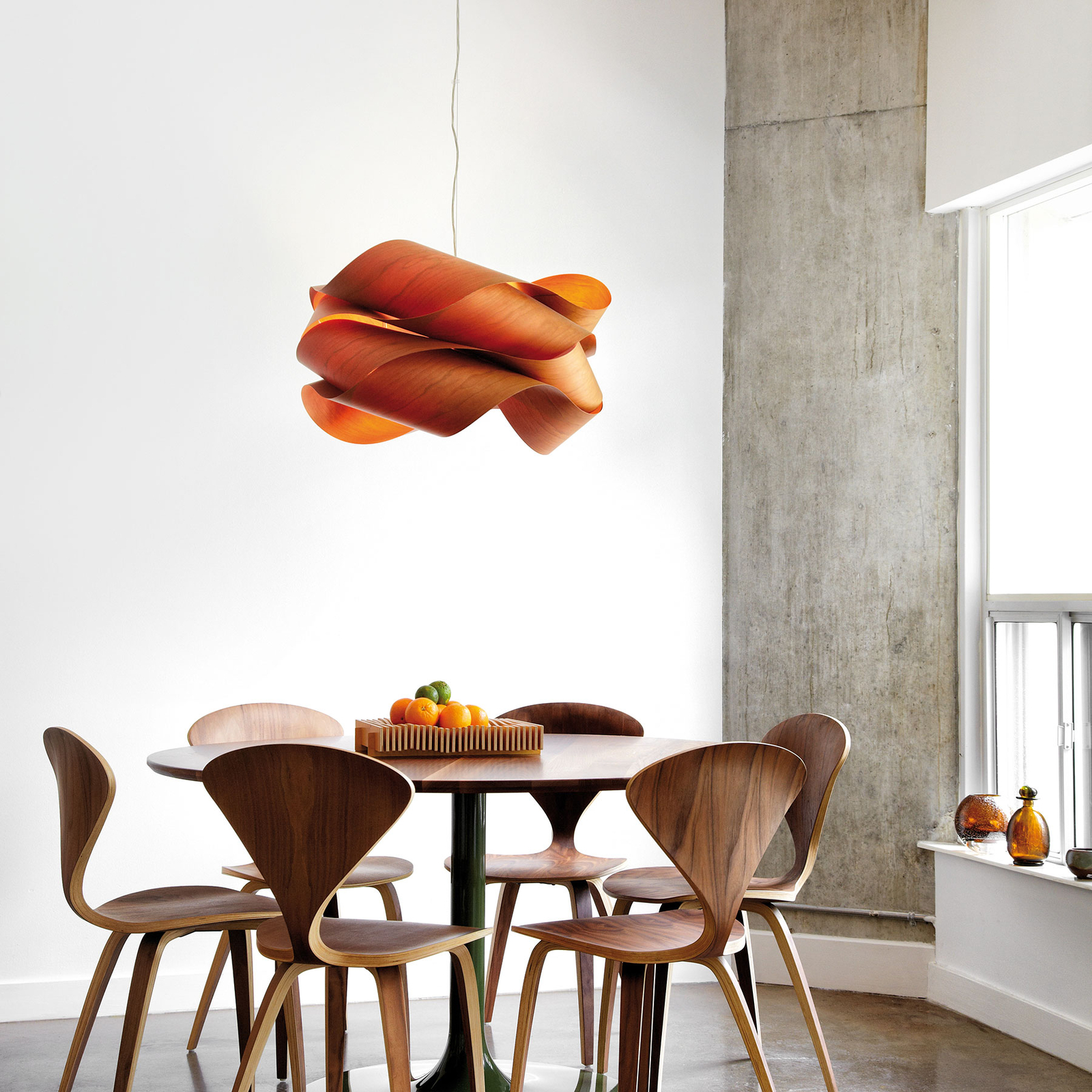 LZF LAMPS LZF LINK SUSPENSION, CÂBLE NOIR Ø 46 CM CERISIER