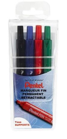 MARQUEUR PENTEL PEN NXS 15 COLORIS ASSORTIS (VENDU PAR 4)