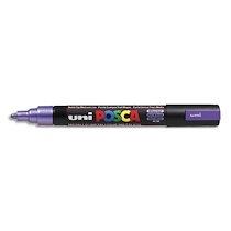 MARQUEUR VIOLET MÉTAL PC5M : POINTE CONIQUE MOYENNE - LOT DE 4