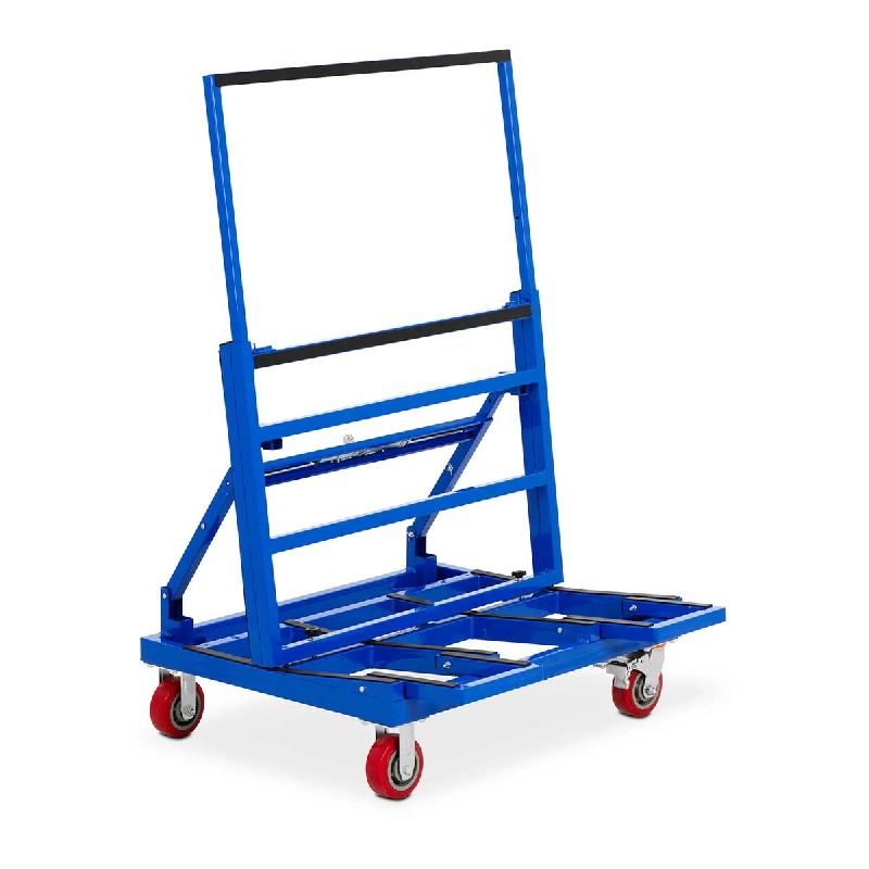 MSW - MSW Charriot de manutention jusqu'à 600 kg - Charriot plateforme Charriot de transport - rouge multi-matériau 4062859266972_0