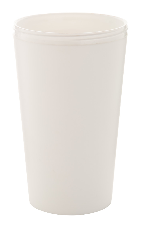 Mug thermos customisable - double parois en plastique - 400 ml - avec couvercle bec verseur et grip en silicone_0