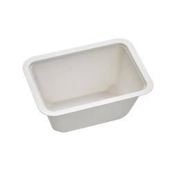 Packnwood FHC - 600Pcs - Barquette scellable pulpe laminée PLA  137x95x63mm 500ml - 600Pcs - blanc Bagasse 210TMFP50_0