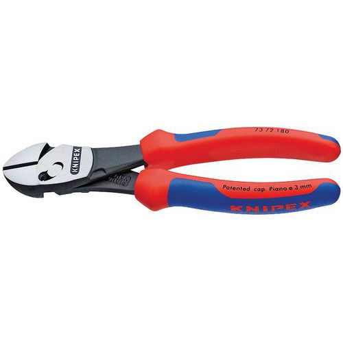 PINCE COUPANTE TWINFORCE® 180MM - BI-MATIÈRE - OEILLET ANTICHUTE - KNIPEX