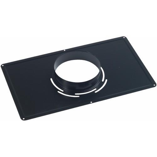 PLAQUE DE PROPRETÉ INOX ÉMAIL NOIR - 300 X 500 MM - DIAMÈTRE 180 MM TEN