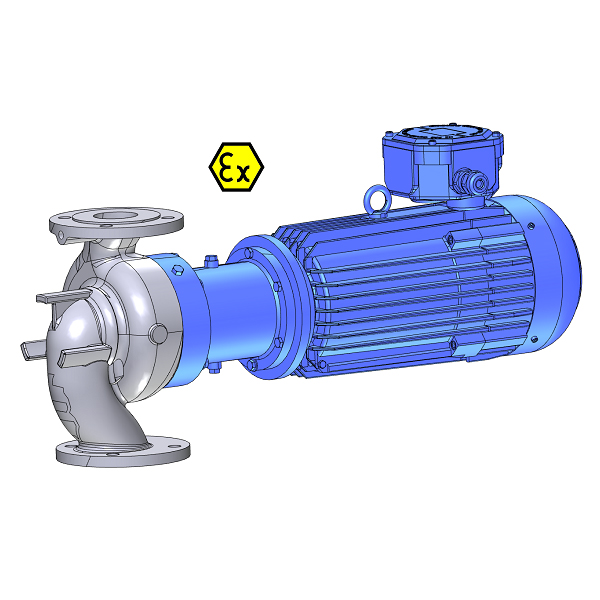 Pompes centrifuges horizontales monobloc série LGF/LGX - Étanchéité magnétique - Utilisation industrielle sur fluides thermiques_0