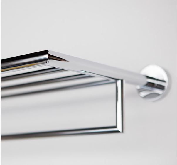 Porte-serviettes de bain 65cm Sophie - série Be Dutch en chrome avec rosace de 54 mm_0