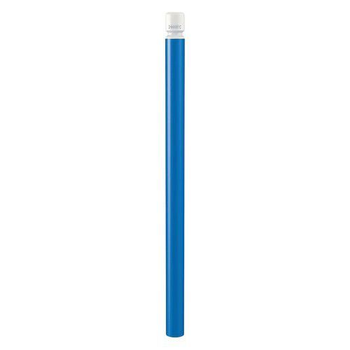 POTELET AGGLO HAUTE VIS. Ø 76 MM ZINC BLEU 5010/BLANC 9010 - PROCITY