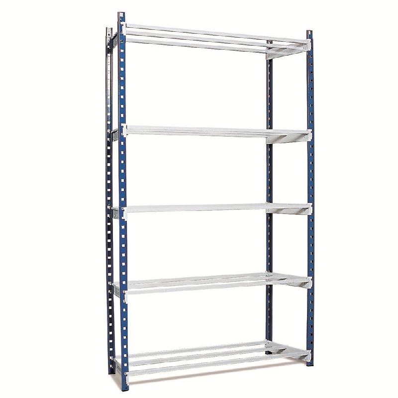 Rayonnage élément départ 5 tablettes - Hauteur réglable - Charge maximale 180kg_0
