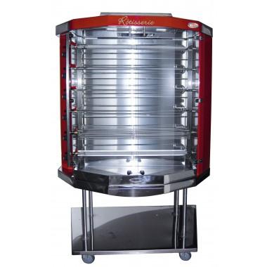 Rôtissoire Magma 6 Rapid'Broche électrique - 636 volailles - 1320x600x1400 mm - 25,5 kW / 38,8 A - 170 kg_0