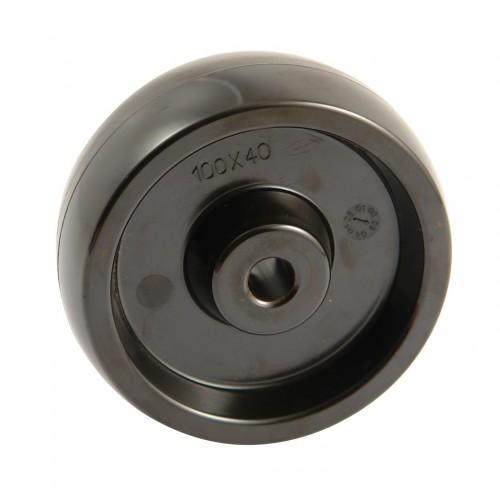 ROUE HT - 80 MM - ALÉSAGE 12 MM - 125 KG - ALÉSAGE LISSE AVL