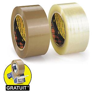 RUBAN ADHÉSIF SCOTCH 3M 375 POLYPROPYLÈNE TRANSPARENT ULTRA-RÉSISTANT, 50 MICRONS 48 MM X 100 M