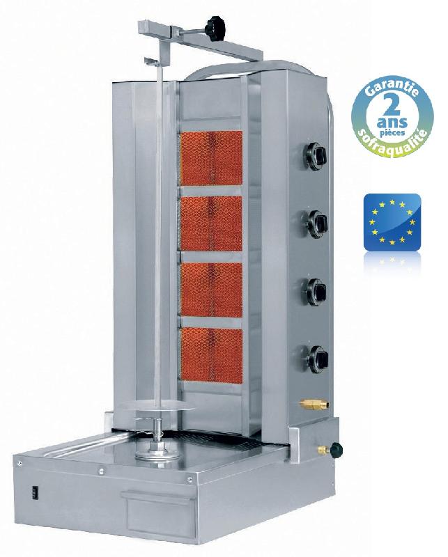 Shoarma brûleur céramique gaz - 80 kg - 4 résistances - 13600W_0