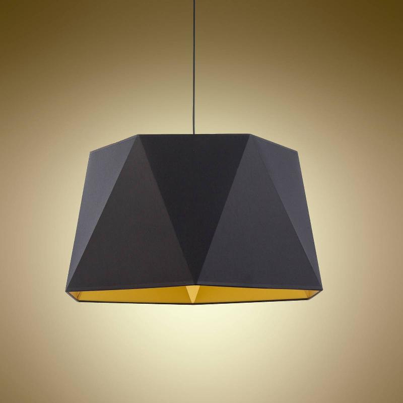 TK LIGHTING SUSPENSION IVO, NOIRE/DORÉE