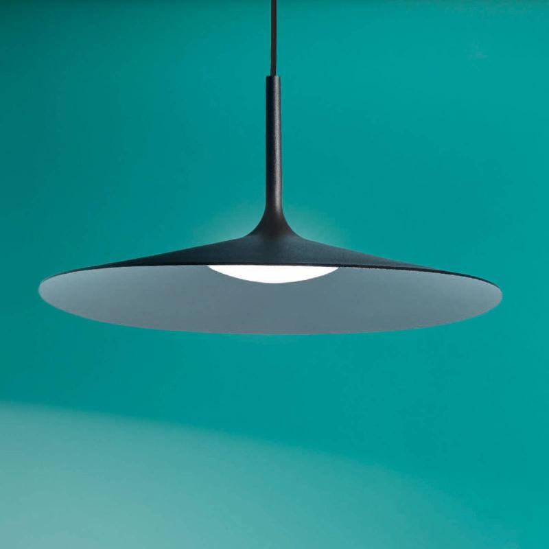 LINEA LIGHT SUSPENSION LED POE PLUS, NOIRE