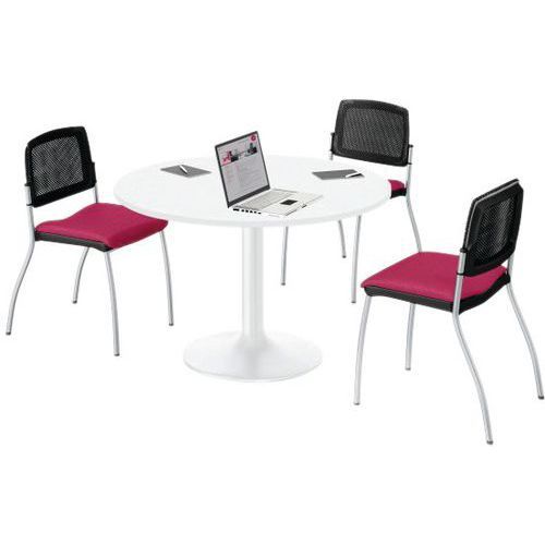 TABLE DE RÉUNION 100XH735 CM ÉP.25MM BLANC/BLANC - EOL