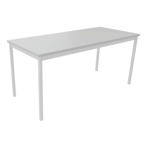 TABLE DE RÉUNION TREFF 160 X 70 GRIS CLAIR / BLANC