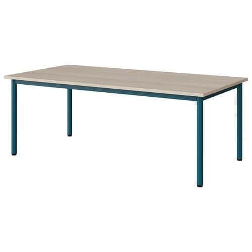 TABLE MALIBU 160X80 T3 4P STRA ABS ACACIA/BLEU 5025