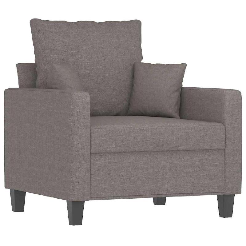 VidaXL Fauteuil Taupe 60 cm Tissu Modèle Aero Compact - Matériau naturel 8721012139848_0