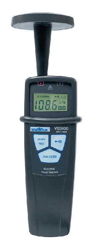 VX0100 | Mesureur de champs électriques basse fréquence 100 kHz - 2 000 V/m - écran LCD rétro-éclairé - antenne externe_0