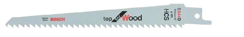 2 LAMES DE SCIE SABRE 150MM S 644 D POUR LE BOIS - BOSCH - 2608650614