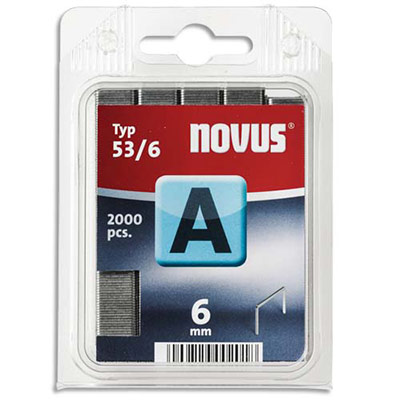 AGRAFES NOVUS 53/6 - BOÎTE DE 2000