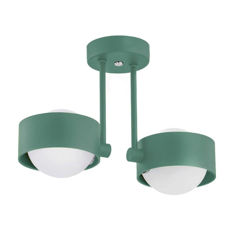 ARGON PLAFONNIER MADO, À 2 LAMPES, VERT