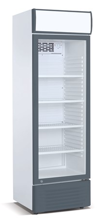 ARMOIRE VITRÉE 1 PORTE FRIGELUX 310 L GRISE