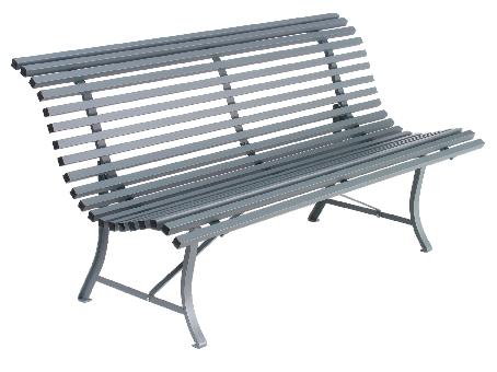 BANC LOUISIANE 200 CM COLORIS GRIS ORAGE - MANUTAN COLLECTIVITÉS