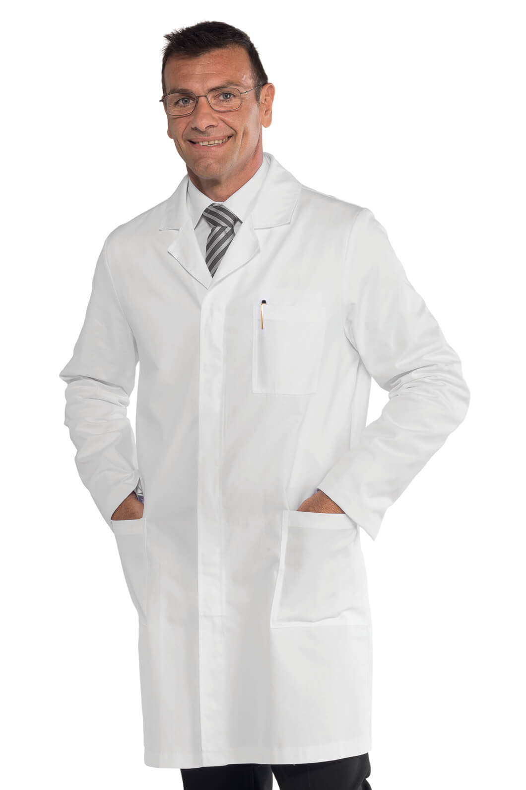 BLOUSE BLANCHE PAS CHER POUR HOMME À BOUTONS PRESSION