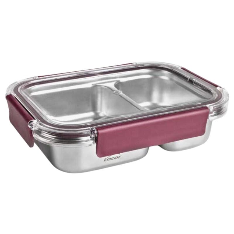 Boîte Inox avec Couvercle en Plastique AS TwoGo - Lacor - 8414271646201_0
