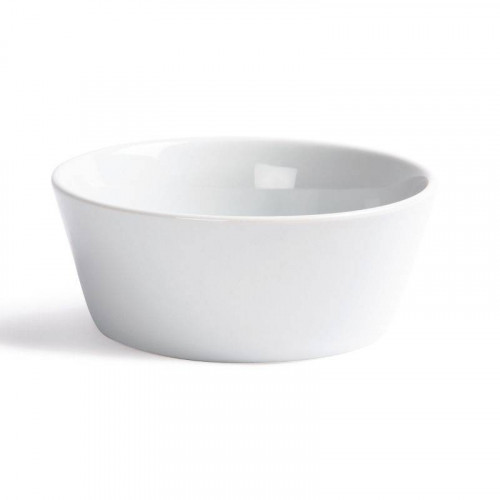 BOLS BORDS INCLINÉS EN PORCELAINE BLANCHE OLYMPIA Ø 150 MM - LOT DE 12