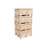 Caisse basse en bois - dimensions intérieures 1146 x 946 x 400 mm - charge maximale 1400 kg - lot de 4_0