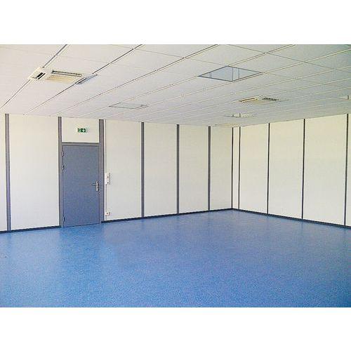CLOISON PLEINE DBLE PAROI MELAMINEE HT 3M LARG 12M