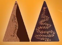 DÉCORATION COMESTIBLE POUR BÀ»CHES TRIANGLE JOYEUSES FÊTES