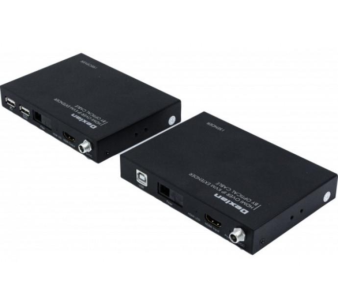 Dexlan prolongateur KVM HDMI/USB - Fibre optique OS1/OS2 - 10m à 20km - Réf. 201080_0