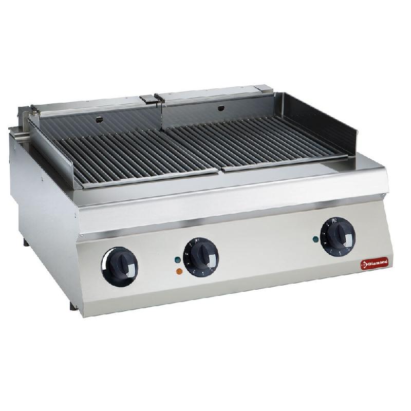 Diamond - Grill électrique HP 800mm - TOP - réf. E22/GPLP2-HP-230/3- - inox AKS-E22/GPLP2-HP-230/3-_0