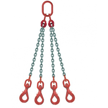 Elingue chaîne avec crochets émérillon à verrouillage automatique Référence 4347_0