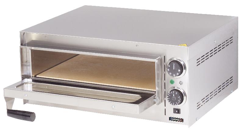 Four à pizza en acier inoxydable - Casselin CFRP1 - Sole amovible en pierre réfractaire - Température jusqu'à 300°C_0