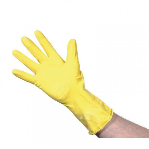 GANT MULTI USAGE EN LATEX JAUNE PROFESSIONNEL - TAILLE S