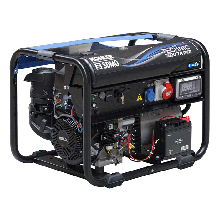 Technic 7500 TA AVR C5 - Groupe électrogène triphasé 6500W avec moteur KOHLER et régulation AVR_0