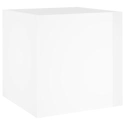 Helloshop26 - Jardinière bac lit surélevé plantes fleurs terrasse jardin brillant 40 x 40 x 40 cm bois d'ingénierie blanc 02_0038419 - 3000217656714_0